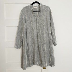 CP Shades Woven Linen Tunic with Pockets